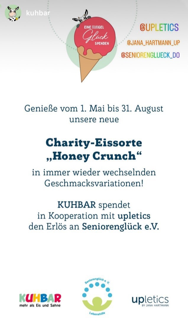 Charity-Eissorte "Honey Crunch"