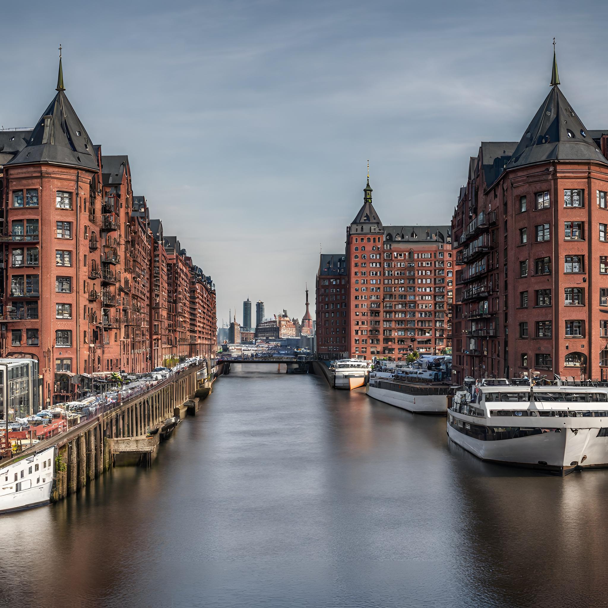 Speicherstadt und Hafen in Hamburg