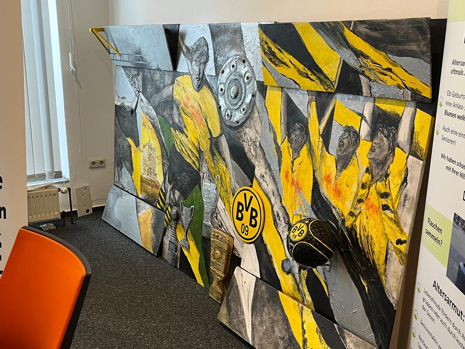 Das BVB-Wandbild im Büro des Seniorenglück e.V.