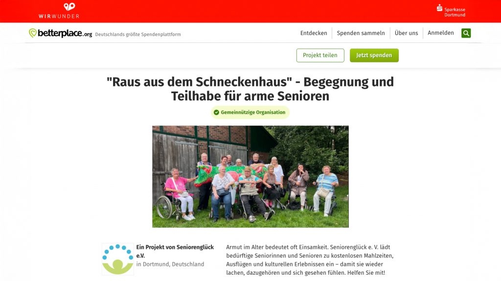 Osteraktion "WIR WUNDER" von betterplace.org und Sparkasse Dortmund