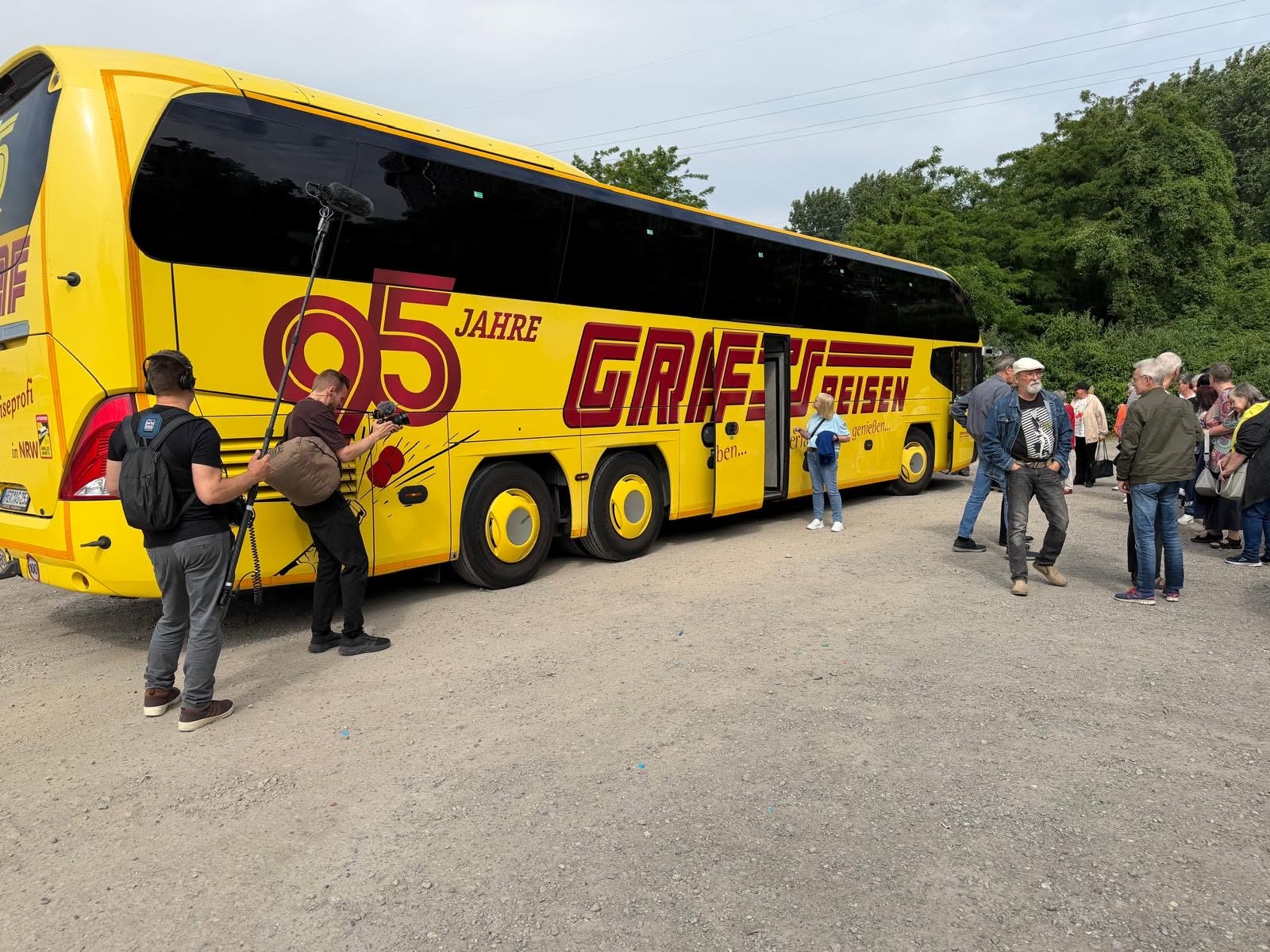 Ankunft am Gasometer Oberhausen mit dem GRAF's Reisen Bus